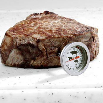 0-120 Laipsnių Nerūdijančio Plieno Mėsa, Paukštiena, Maisto Temperatūros Termometras Zondas GRILIS Virimo Krosnis