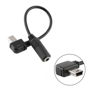 1/2vnt Mini USB Vyrų ir 3,5 mm Lizdas Moterų Garso Kabelį, Laidą Aktyvų Įrašą Mic Mikrofono Adapteris GoPro Hero