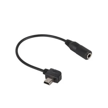 1/2vnt Mini USB Vyrų ir 3,5 mm Lizdas Moterų Garso Kabelį, Laidą Aktyvų Įrašą Mic Mikrofono Adapteris GoPro Hero