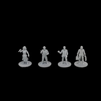 1/64 Masto Modelis Arkham Horror Miniatiūriniai Derva Modelis Rinkiniai Tyrėjas Unpainted Figūrėlės 