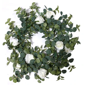 1,8 M Rose Dirbtinių Gėlių Girlianda Balta Vestuvių Namo Kambaryje Apdailos Pavasario Rudens Sodo Arkos Dekoras 