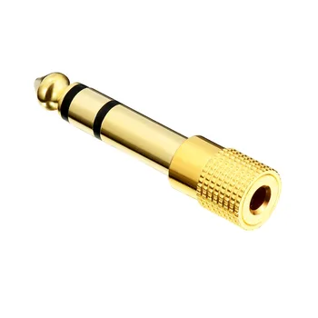 1 Gabalas 6.35 mm Jack 3,5 mm Vyrų ir Moterų Plug Jungtis Ausinių Stiprintuvas Audio Adapteris, Mikrofonas, AUX-6.3 3.5 mm Skaičiuoklė