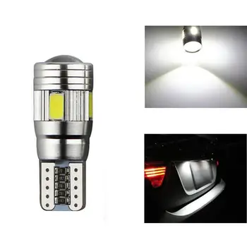 1 Komplektas Super Šviesus, T10, Automobilių Lemputės, LED Canbus Klaidų Lempos 6 SMD 12v Led Automobilių Lempos 7000-8000K Liemens Šoniniai Gabaritiniai Atsarginė Lemputė