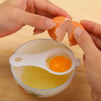 1 Vnt Kokybės Kiaušinio Baltymas, Separatorius Įrankiai Kiaušinių Trynių Filtras Dalykėlių Virtuvės Reikmenys Dalijamąjį Piltuvą Šaukštu Kiaušinių Daliklis Įrankis