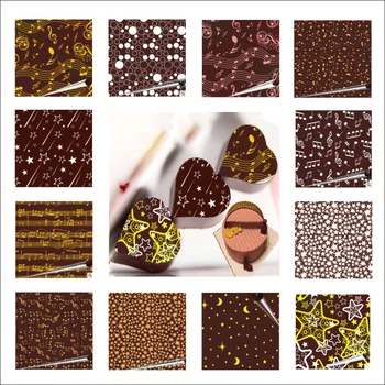 10/20/50Pcs Maisto Saugos Lygio Multi-Pattern Perkėlimo Popierius Šokolado Perdavimo Popieriaus Lape 