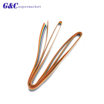 10 BŪDAS plokščias juostelės kabelis vaivorykštė kabelis su 10P 1.27 MM žingsnio elektroninių produktų, elektronikos priedai electronics 
