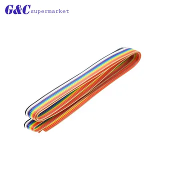 10 BŪDAS plokščias juostelės kabelis vaivorykštė kabelis su 10P 1.27 MM žingsnio elektroninių produktų, elektronikos priedai electronics 