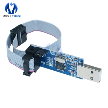 10 Pin Konvertuoti į Standartinės 6 Pin Adapteris Valdybos + USBASP USBISP AVR Programuotojas USB 