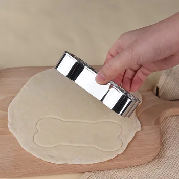 100Set Velykų Cookie Cutter bakeware Šuns Kaulų forma slapukus Nerūdijančio Plieno Kepimo formą Trijų dalių Komplektas 