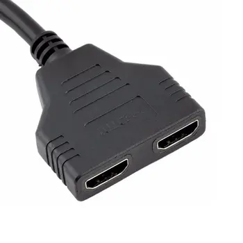 1080P HDMI suderinamus HDMI Adapteris-suderinama Uosto Vyrų ir 2 Moterys 1 2 Iš Splitter Cable Konverteris Patvarus Adapteris