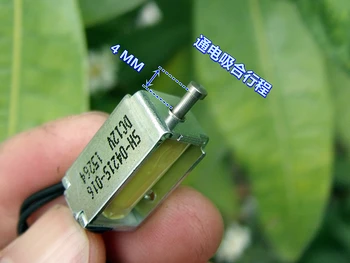 10mm*11mm Micro mini Blokas, Solenoidas, Elektromagnetas DC3V 5V 6 V 12V Per push-pull Rėmelio magnetinis Insulto 4mm