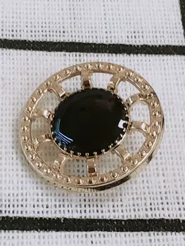 10vnt Aukso Perlas Moterų Mygtukai Papuošalai Drabužiai Derliaus Kostiumas Kailis Suknelė Mygtuką Metalo 