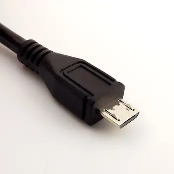 10vnt USB 2.0 Female Lizdas Panel Mount Mikro 5 Pin Male Duomenų Adapterio Kabelį 50cm