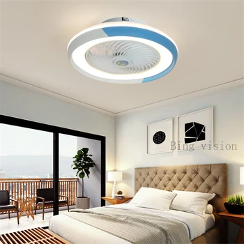 110v, 220v Šiaurės Siurbimo dome light ventiliatorius lemputė su nuotolinio valdymo patalpų, namų apdailos smart ventiliatorius su modernios LED
