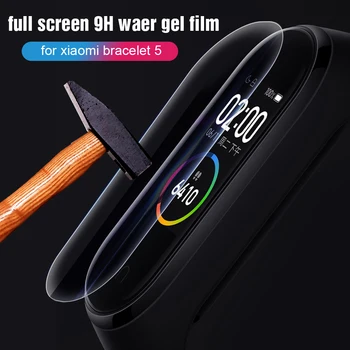 12-3Pcs minkštas Hidrogelio Filmas Xiaomi Mi Juosta 6 MiBand 6 Miband6 10D Lenktas Screen Protector Smart Apyrankė Ne Grūdintas Stiklas