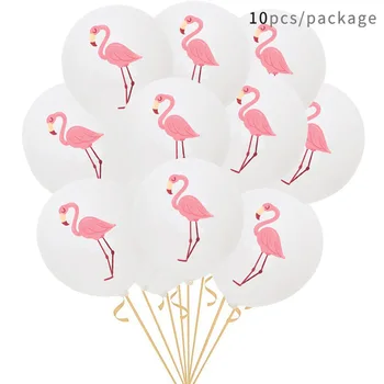 12 colių flamingo balionas vėžlys atgal lapų, ananasų kokoso medžio balionas vasaros gimtadienis apdailos latekso balionas