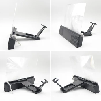 12 colių folding mobile magnifier stiklo HD Filmus Didinamuoju stiklu Akių Apsauga stovas, Sulankstomas Telefono Turėtojas