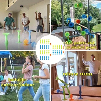 12PCS Gyvis Žaislai Smiginio Šeimos Interaktyvius Žaidimus, Silikoninis Žaislas Šeimos Interaktyvus Žaislas Geras Pagalbininkas Stresą