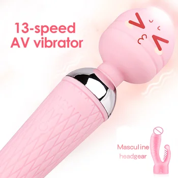 13 Greičio Vibratorius Moterims Galingas Klitorio Dildo Vibratorius Erotiniai Sekso Žaislai Moterims, Pūlingas Masažas, Masturbacija Suaugusiųjų Reikmenys