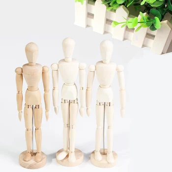 14cm Mediniai Žmogus Modelis Veiksmų Skaičius, Manekenas Žaislai Mielas Kūno Kilnojamojo Galūnių Lėlės Lankstus Eskizas Modelių, Vaikų, Suaugusiųjų Meno Lygiosios