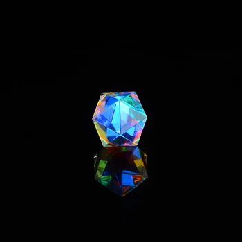 15-18mm Nereguliarus Spalvinga Optinis Logstrup Fotografijos Hexahedral Prizmę Namų Puošybai Prizmių Stiklas,spalva Vaikų Dovanų