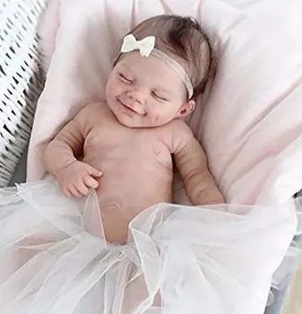 18 Colių Duobutės Reborn Baby Doll Naujokas Motinos Naujagimiui Silikono Realybe