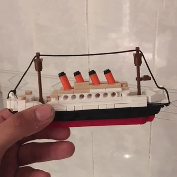 194pcs Mini Blokai Kruizinio Laivo 