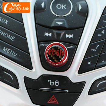 1Pc Aliuminio Lydinio Automobilio Audio Switch Valdymo Rankenėlę Refitting Dangtelio Lipdukas 