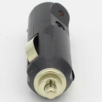 1PC Automobilio Cigarečių Degiklio Kištukas Adapteris LED 12V Saugiklio 12 Volt DC Auto Transporto priemonės