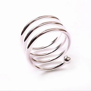 1PC Naujas Metalo Servetėlių Žiedas Mygtuką Žiedas Vystymo Vakarų Sagtis Servetėlių Žiedas