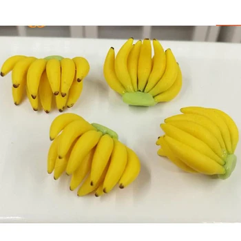 1pcs 1:12 Miniatiūriniai Lėlių Kekė Bananų Lėlių Miniatiūrinės Maisto, Vaisių, Bananų Virtuvės Maisto, Vaisių Priedai, Dekoras