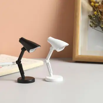 1Pcs Knygoje-įrašo Lempos Mini Mažas LED Stalo Lempa Nešiojamas Sulankstomas Naktį Šviesos Lanksti Šviesus Knygos Lempa Kelionės Miegamasis