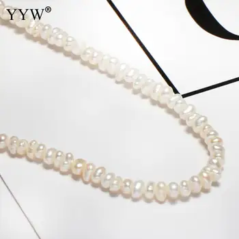 2.8-3.2 mm Mažas Perlas Natūralus Baltas Baroko Gėlavandenių Perlų Karoliukus, Maždaug 0,8 mm Parduotas Už Maždaug 15 Colių Kryptis