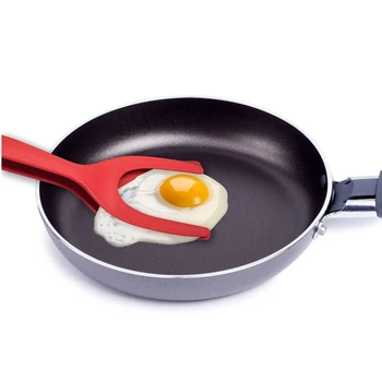 2 In 1 Grip Flip Žnyplės Kiaušinių Mentele Žnyplės Apkabos Blynas Keptas Kiaušinis Prancūzų Toast Omletas Panaikino Turner, Virtuvės Reikmenys