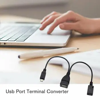 2 Paketas USB Uosto Terminalo Adapteris OTG Kabeliu Gaisro Gen 3 Stick 2 Uoste ar Konverteris Gaisro TV USB Terminalas M0X5