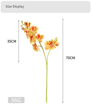 2 Šakutės 3d Spausdinimo Phalaenopsis Orchidėja Ldyllic Šalies Gėlių Lentelė Lnterior Namų Puošybai Dirbtinių Gėlių Viešbutis Priedai
