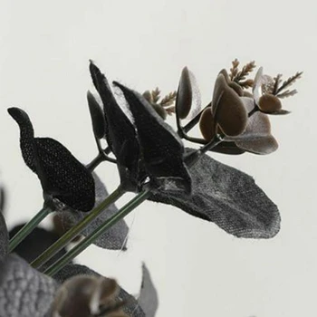 20 Galvučių Dirbtinės Juodosios Eukalipto Netikrą Gėlių, Augalų Vestuves Apdaila