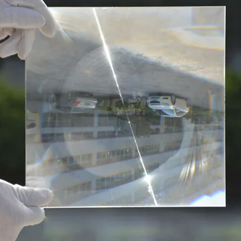 200mm Didelių Kvadratinių Optinis PMMA Plastiko Saulės Frenelio Lęšio Saulės Energijos Kondensatorius Objektyvo Plokštumos Magnifier3x 1PC