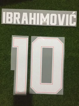 2017-2018 #10 Ibrahimovic Nameset Kovos Nameset Pogba Rashford Carrick De Gea Mata Lukaku Spausdinimo Tvaraus Plauti Flocking
