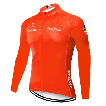 2020 komanda STRAVA dviračių džersis vasarą, pavasarį, Dviračių maillot manga larga ciclismo hombre Moutain Kvėpuojantis Dviračių džersis