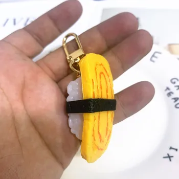 2020 Modeliavimas Maisto Raktų Pakabukai Suši Maisto Modelis Keychains Japonų Virtuvės Krepšys Pakabukas Studentų Kūrybos Dovana Key Chain