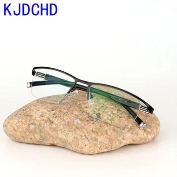 2020 naują half-frame vyrų ir moterų photochromic trumparegystė akinius lūžio galia akiniai -0.5-0.75-1.0 į -6.0
