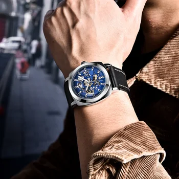 2021 Benyar Projekto VIRŠUJE Prekės ženklo Žiūrėti Vyrų Automatinis Mechaninis laikrodis, vyriški Vandeniui Sporto Žiūrėti Relogio Masculino Montre Homme