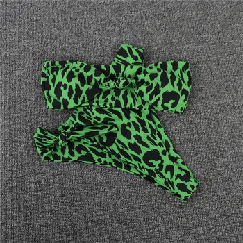 2021 Europos ir Amerikos Nauji, Gryno Bikini Mazgas, Leopardas spausdinimui Ins Moterų maudymosi kostiumėlį Trikampis Apatiniai Moterų Seksualus maudymosi kostiumėlis