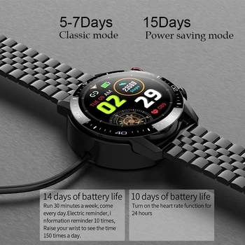 2021 Mados Smart Watch Vyrų Passometer Aukštos Kokybės Plienas Atsparus Vandeniui Karinės Smartwatches Už Xiaomi 