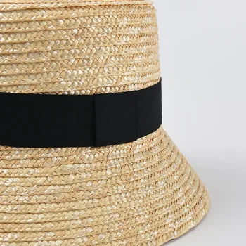 2021 Naujas Mados Šiaudų Kibiro Kepurę Moterims UV Saulės Skrybėlės Atostogų Paplūdimio Skrybėlę butas vasaros saulės skrybėlę didmeninės