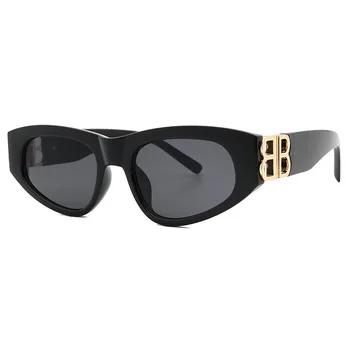 2021 Naujas Prabangus Cat Eye Akiniai nuo saulės Moterims Derliaus Saulės Akiniai Vyrų Ovalo formos Akiniai Sunglass Oculos Feminino Lentes Gafas De Sol UV400