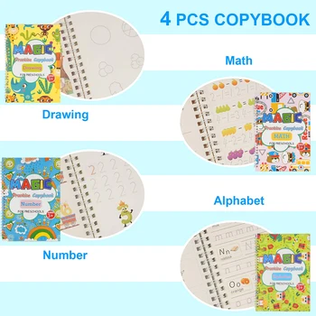 2021 Naujų Daugkartinio Naudojimo Magija Praktikoje Mokymosi Knyga Anglų Kalba Vaikas Ir Mokytis Anglų Kalbos, Copybook Už Sužinoti, Knygų Montessori Žaislai