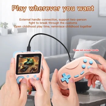 2021 Retro Konsolės Spalvotas LCD Ekrano Žaidimas G5 Mini Retro Vaizdo Žaidimų Nešiojamą Kišeninio Žaidimų Žaidėjai su 500 Žaidimai