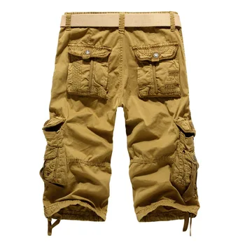 2021 vasaros medvilnės prarasti laisvalaikio drabužiai didelės Multi Pocket paplūdimio šortai vyriški šortai